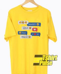 Love Emoji Set t-shirt for men and women tshirt