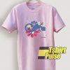 Retro Gecko Hippie Flowers t-shirt for men and women tshirt