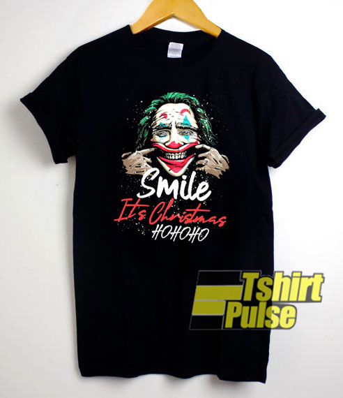 Smile It's Christmas Ho Ho Ho Joker t-shirt for men and women tshirt