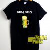 Bad & Boozy Fun Beer t-shirt for men and women tshirt