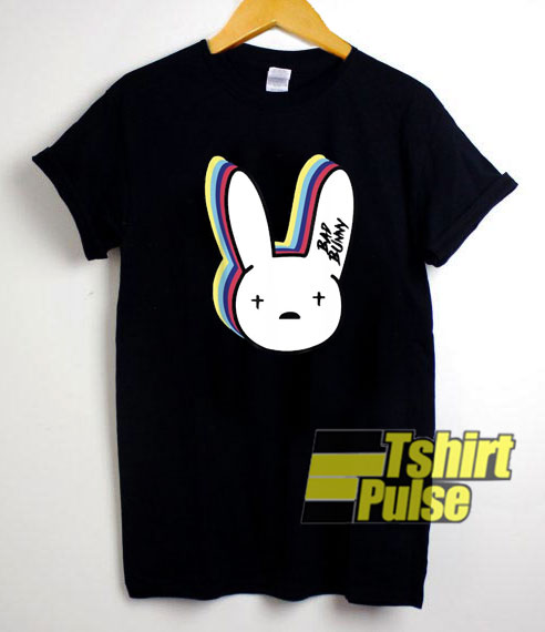 Bad Bunny Rainbow t-shirt for men and women tshirt