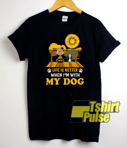 Charlie Brown Life Better t-shirt for men and women tshirt
