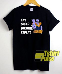 Eat Sleep Fortnite Repeat Thanos t-shirt for men and women tshirt