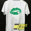 Kiss me Im Irish Lips Art t-shirt for men and women tshirt