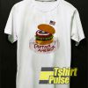 Marvel Captain America Burger t-shirt for men and women tshirt