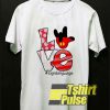 Mickey Mouse Love Sign t-shirt for men and women tshirt