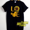 Mickey Mouse Love Sunflower t-shirt for men and women tshirt