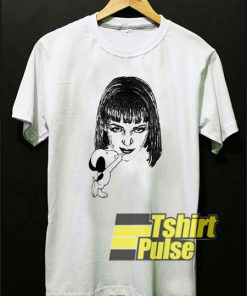 Snoopy Drawing Mia Wallace t-shirt for men and women tshirt