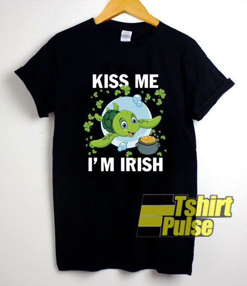 Turtle Kiss Me Im Irish t-shirt for men and women tshirt