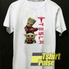 Baby Groot And Baby Yoda Tesla t-shirt for men and women tshirt