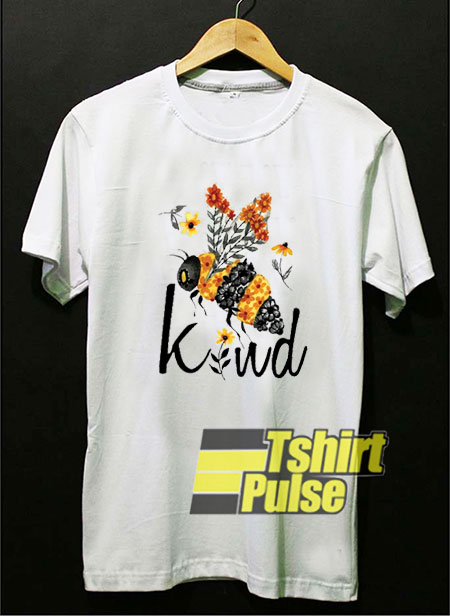 Bee Kind Floral Bee t-shirt for men and women tshirt