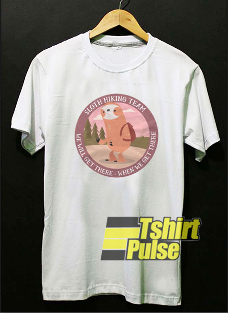 Funny Sloth Hiking Team t-shirt for men and women tshirt