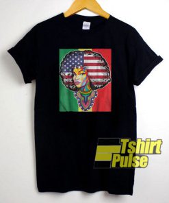 Juneteenth Dashiki American Flag t-shirt for men and women tshirt
