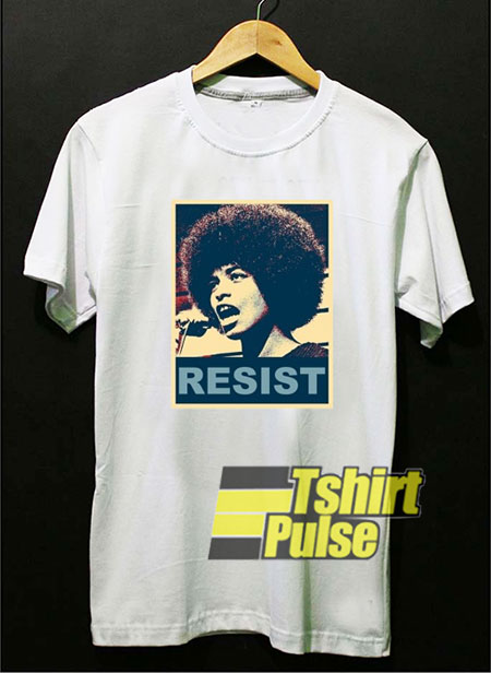 Resist Angela Davis t-shirt for men and women tshirt