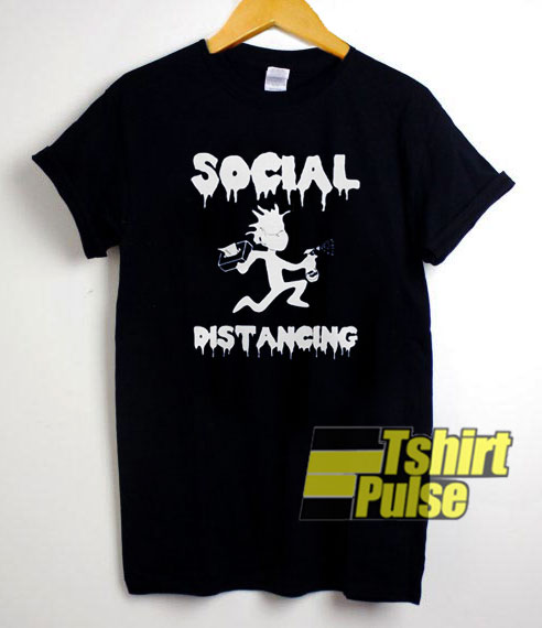 Rick Social Distancingd t-shirt for men and women tshirt