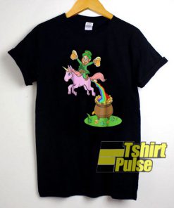 Saint Patricks Day With Unicorn t-shirt for men and women tshirt
