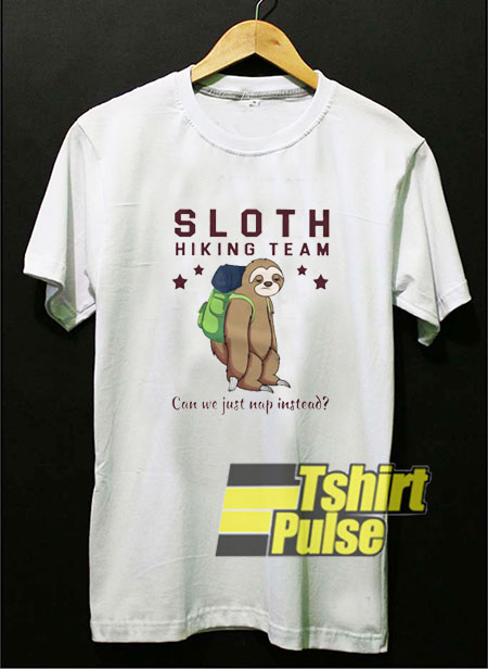 Sloth Hiking Team t-shirt for men and women tshirt