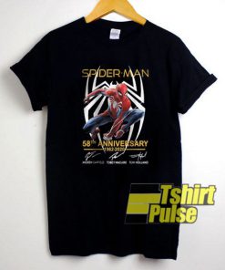Spider-man 58th Anniversary t-shirt for men and women tshirt