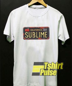 Sublime License Plate t-shirt for men and women tshirt