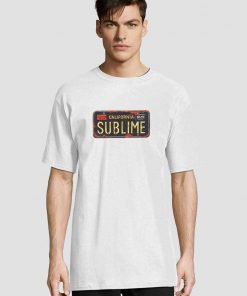 Sublime License Plate t-shirt for men and women tshirt