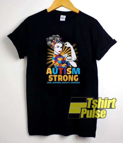 Teacher Autism Strong t-shirt for men and women tshirt
