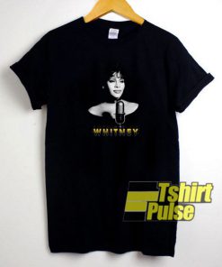 Whitney Houston Official Microphone t-shirt for men and women tshirt