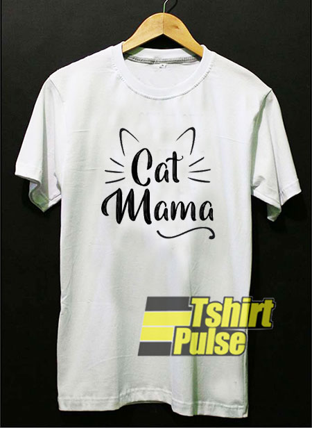 Cat Mama Art Letter t-shirt for men and women tshirt