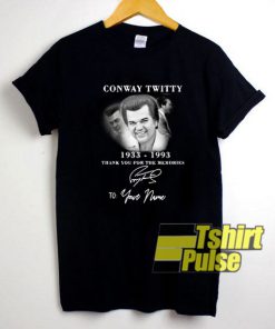 Conway twitty 1933-1993 t-shirt for men and women tshirt