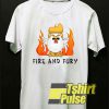 Fire and Fury Rooster China t-shirt for men and women tshirt
