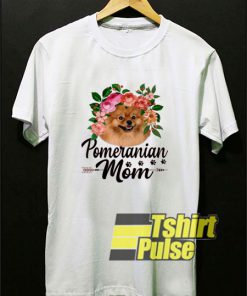 Flowers Pomeranian Dog Mom t-shirt for men and women tshirt