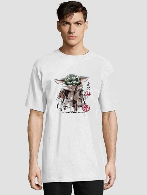 Kawaii Baby Yoda Japanese t-shirt for men and women tshirt
