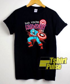 Marvel Captain Legendary Dad t-shirt for men and women tshirt