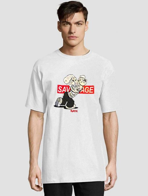 Popeye Savage Graphic Logo t-shirt for men and women tshirt