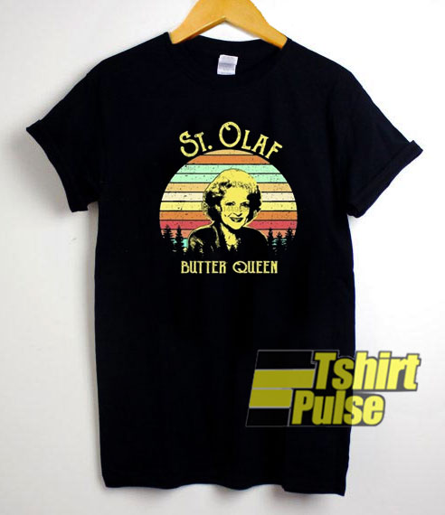 St Olaf Butter Queen Retro t-shirt for men and women tshirt
