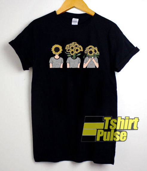 Sunflower Faces Aesthetic t-shirt for men and women tshirt