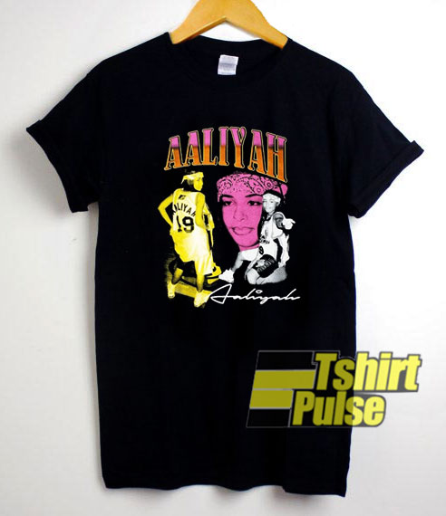Vintage Aaliyah Signature t-shirt for men and women tshirt