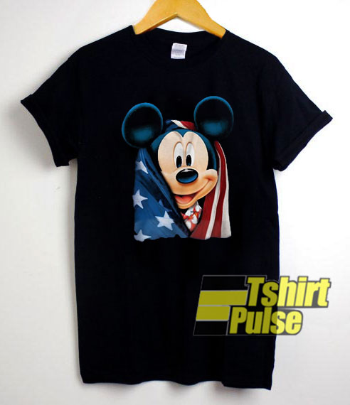 American Flag Mickey Mouse t-shirt for men and women tshirt