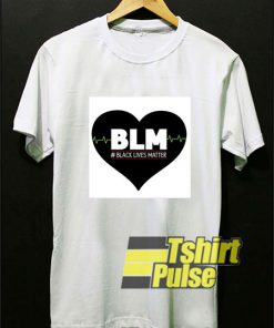 BLM Heartbeat t-shirt for men and women tshirt