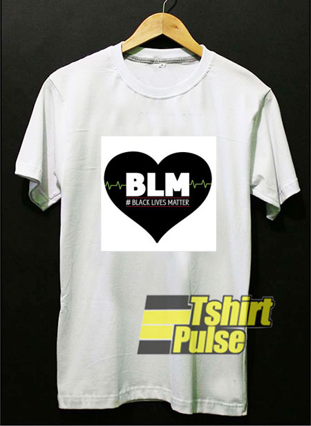 BLM Heartbeat t-shirt for men and women tshirt