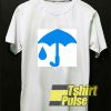 Blue Umbrella And Raindrop t-shirt for men and women tshirt