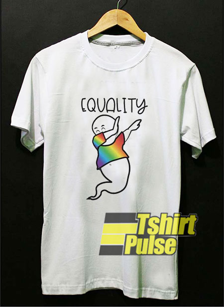 Dabbing Gay Ghost Pride Equality t-shirt for men and women tshirt