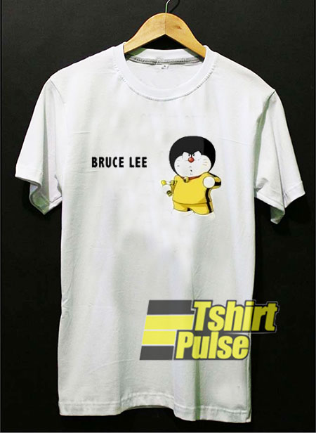 Doraemon Bruce Lee t-shirt for men and women tshirt