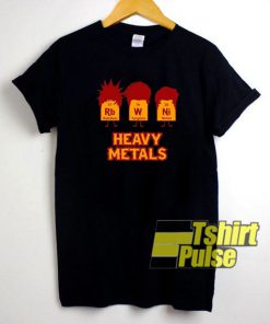 Heavy Metals Chemical Table t-shirt for men and women tshirt