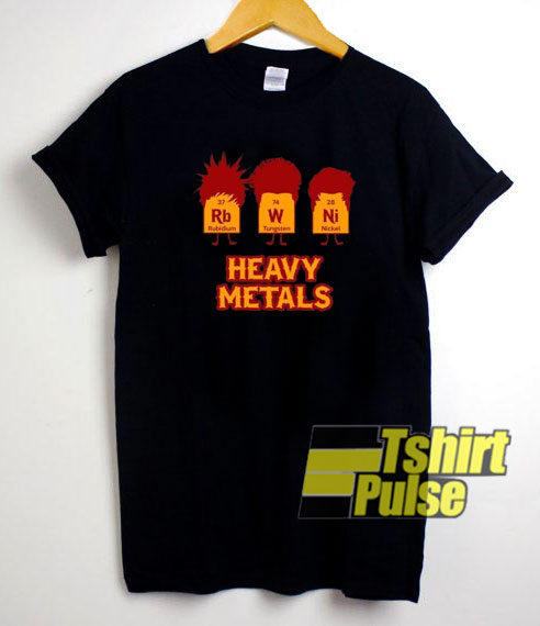 Heavy Metals Chemical Table t-shirt for men and women tshirt