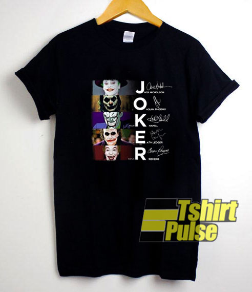 Joker All Version Signature t-shirt for men and women tshirt