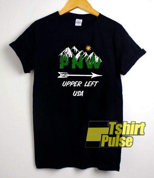 PNW Upper Left USA t-shirt for men and women tshirt