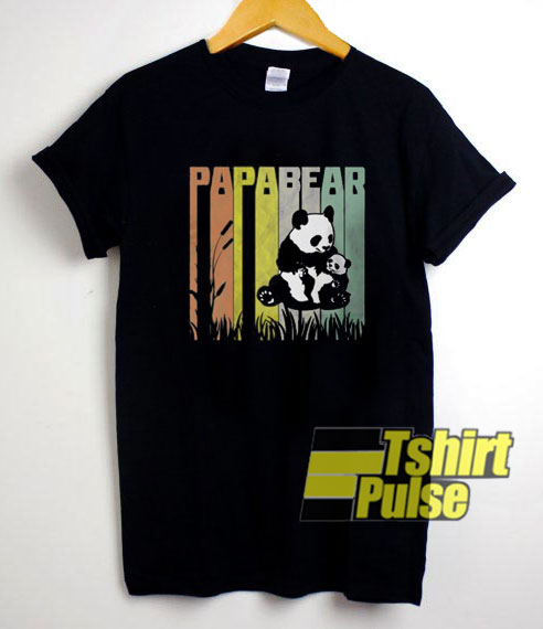 Papa Bear and Baby Bear Panda t-shirt for men and women tshirt