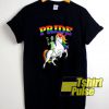 Pride Alien Riding Unicorn LGBT t-shirt for men and women tshirt