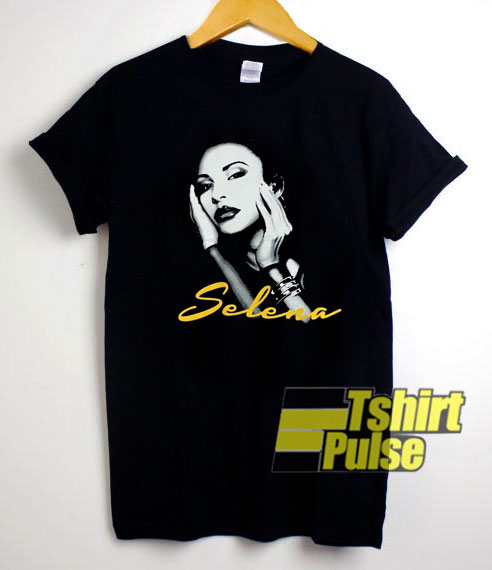 Selena Vintage Yellow Letter t-shirt for men and women tshirt