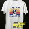 Vintage Captain Llamerica t-shirt for men and women tshirt